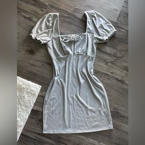Cute gray moa moa mini dress